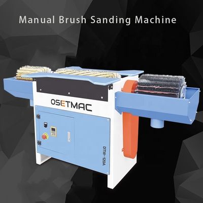 1.5kW OSETMAC DTW-120A Mini Manual Brush Sanding Machine For MDF Veneer Solid Wood With Different Sculpture