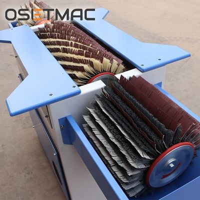 1.5kW OSETMAC DTW-120A Mini Manual Brush Sanding Machine For MDF Veneer Solid Wood With Different Sculpture