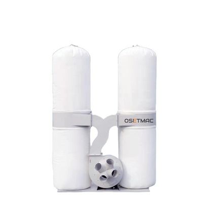 Long Service Life Double Barrel Dust Collector 2.2kw Conveyor Motor for Woodworking