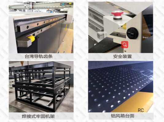 CNC Woodworking Sliding Table Saw , Knife Cutting Machine For Leather Cutting