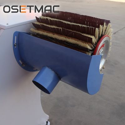 1240mm 610mm 880mm DTW-60A OSETMAC Two Rollers Manual Brush Sanding Machine For Wood MDF Plywood Polishing