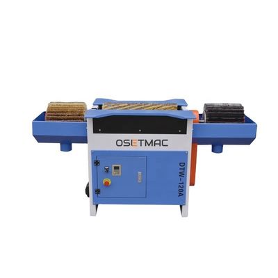1.5kW OSETMAC DTW-120A Mini Manual Brush Sanding Machine For MDF Veneer Solid Wood With Different Sculpture