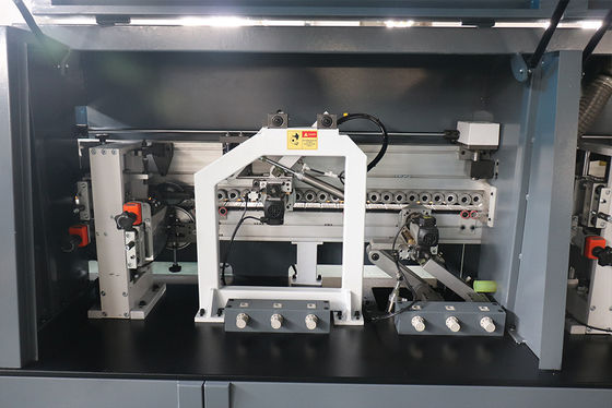 PVC MDF Plywood Automatic Edge Banding Machine for Corner Trimming Motor 0.37KW * 2
