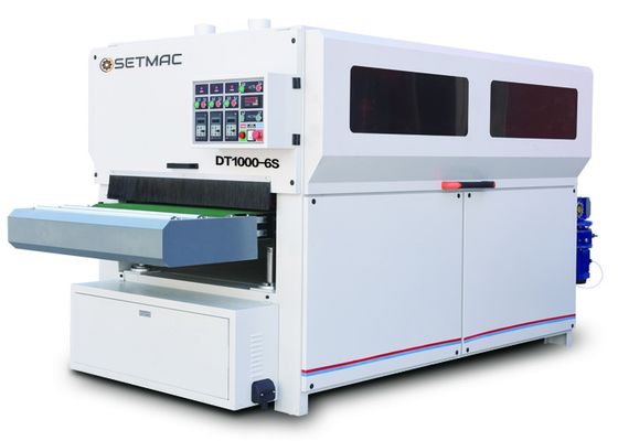 Woodworking Polishing Wide Belt Sanding Machine Optional Conveyor Speed