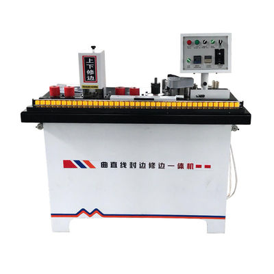 Straight Line Or Curve Manual Edge Banding Machine For Solid Wood Panels