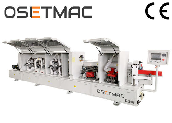 Easy Operation Wood Edge Banding Machine SYS-568 with 8 full functions for PVC MDF board